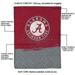 alabama crimson tide dot illusion crimson quilt blanket best selling