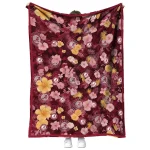alabama crimson tide hibiscus foliage crimson quilt blanket best selling