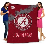 alabama crimson tide paint trail crimson quilt blanket best selling