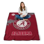 alabama crimson tide paint trail crimson quilt blanket best selling