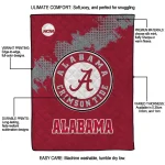 alabama crimson tide paint trail crimson quilt blanket best selling