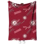 alabama crimson tide sketch lines crimson quilt blanket best selling