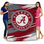 alabama crimson tide wild lines crimson white quilt blanket best selling
