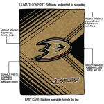 anaheim ducks arrow layers gold quilt blanket best selling