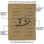 anaheim ducks bold red gold quilt blanket best selling