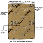 anaheim ducks sketch lines gold quilt blanket best selling