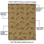 anaheim ducks solid classic gold quilt blanket best selling
