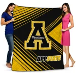 appalachian state mountaineers arrow layers black quilt blanket best selling