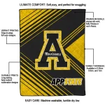 appalachian state mountaineers arrow layers black quilt blanket best selling