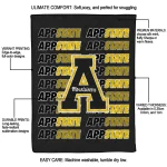 appalachian state mountaineers bold red black quilt blanket best selling