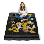 appalachian state mountaineers disney football black quilt blanket best selling