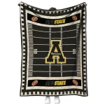 appalachian state mountaineers mickey player black quilt blanket best selling