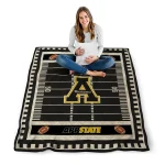 appalachian state mountaineers mickey player black quilt blanket best selling
