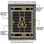 appalachian state mountaineers mickey player black quilt blanket best selling