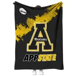 appalachian state mountaineers paint trail black quilt blanket best selling