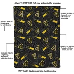 appalachian state mountaineers solid classic black quilt blanket best selling