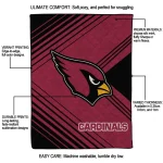 arizona cardinals arrow layers red quilt blanket best selling