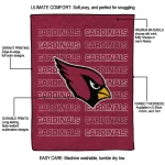arizona cardinals bold red quilt blanket best selling