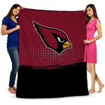 arizona cardinals dot illusion red quilt blanket best selling