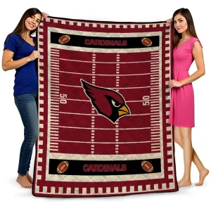 arizona cardinals mickey player red quilt blanket best selling