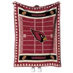 arizona cardinals mickey player red quilt blanket best selling