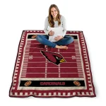 arizona cardinals mickey player red quilt blanket best selling