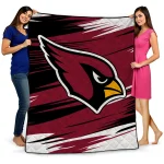 Arizona Cardinals Wild Lines Red White Quilt Blanket 1 arizona cardinals wild lines red white quilt blanket best selling