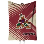 arizona coyotes arrow layers red quilt blanket best selling