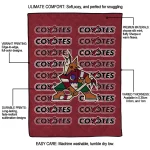 arizona coyotes bold red quilt blanket best selling