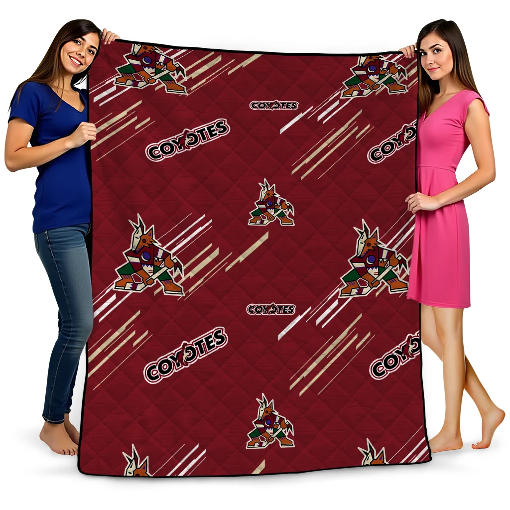 arizona coyotes sketch lines red quilt blanket best selling arizona coyotes sketch lines red quilt blanket best selling