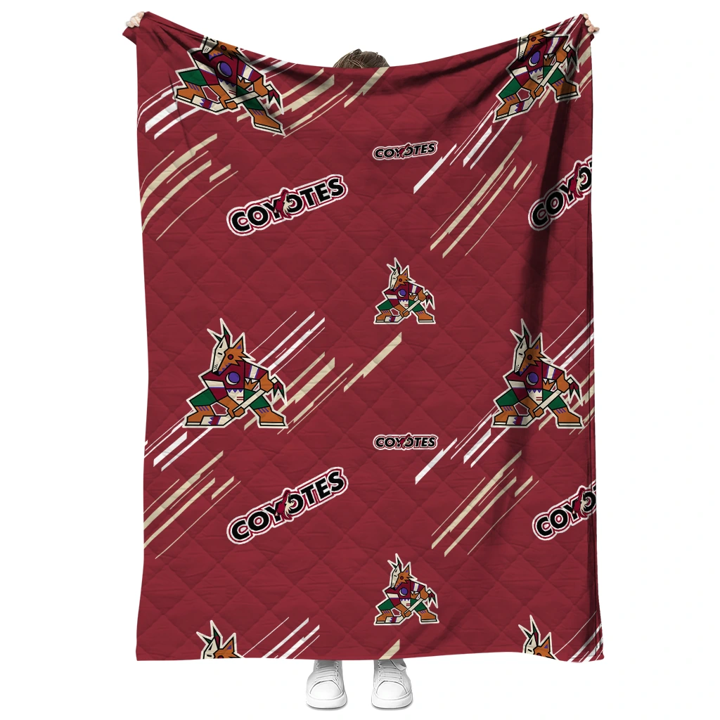 arizona coyotes sketch lines red quilt blanket fashion forward arizona coyotes sketch lines red quilt blanket fashion forward