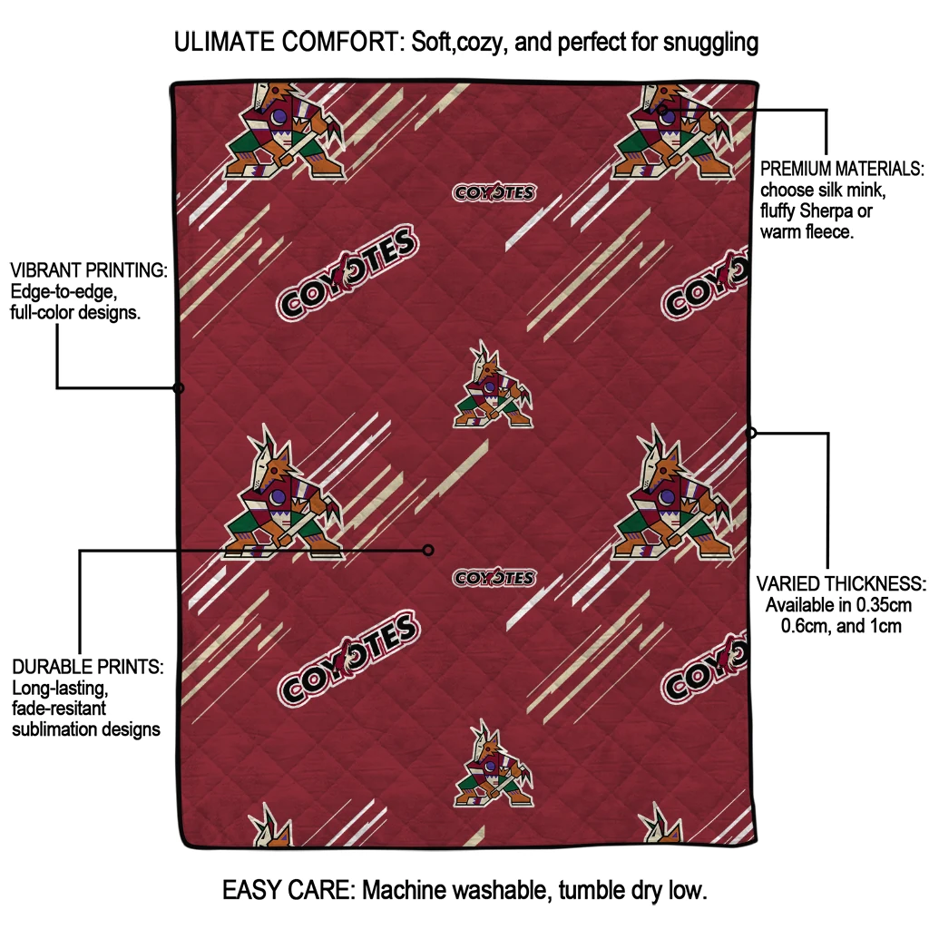 arizona coyotes sketch lines red quilt blanket latest model arizona coyotes sketch lines red quilt blanket latest model