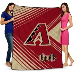 arizona diamondbacks arrow layers red quilt blanket best selling