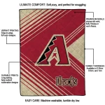 arizona diamondbacks arrow layers red quilt blanket best selling