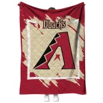 arizona diamondbacks block border red quilt blanket best selling