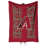 arizona diamondbacks bold red quilt blanket best selling