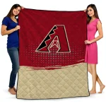 arizona diamondbacks dot illusion red quilt blanket best selling