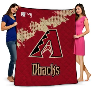 arizona diamondbacks league patch red quilt blanket best selling