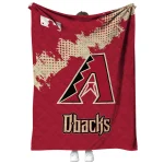 arizona diamondbacks league patch red quilt blanket best selling