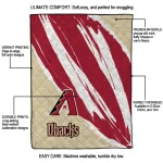 arizona diamondbacks stroke art red white quilt blanket best selling