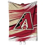 arizona diamondbacks wild lines red white quilt blanket best selling