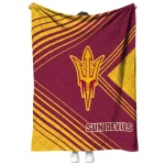arizona state sun devils arrow layers maroon quilt blanket best selling