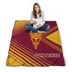 arizona state sun devils arrow layers maroon quilt blanket best selling