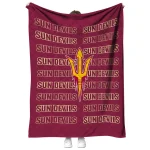 arizona state sun devils bold red maroon quilt blanket best selling