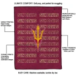 arizona state sun devils bold red maroon quilt blanket best selling