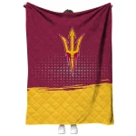 arizona state sun devils dot illusion maroon quilt blanket best selling