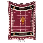 arizona state sun devils mickey player maroon quilt blanket best selling