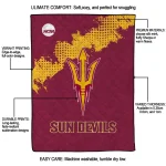 arizona state sun devils paint trail maroon quilt blanket best selling