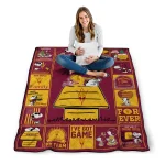 arizona state sun devils snoopy love maroon quilt blanket best selling