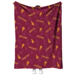 arizona state sun devils solid classic maroon quilt blanket best selling